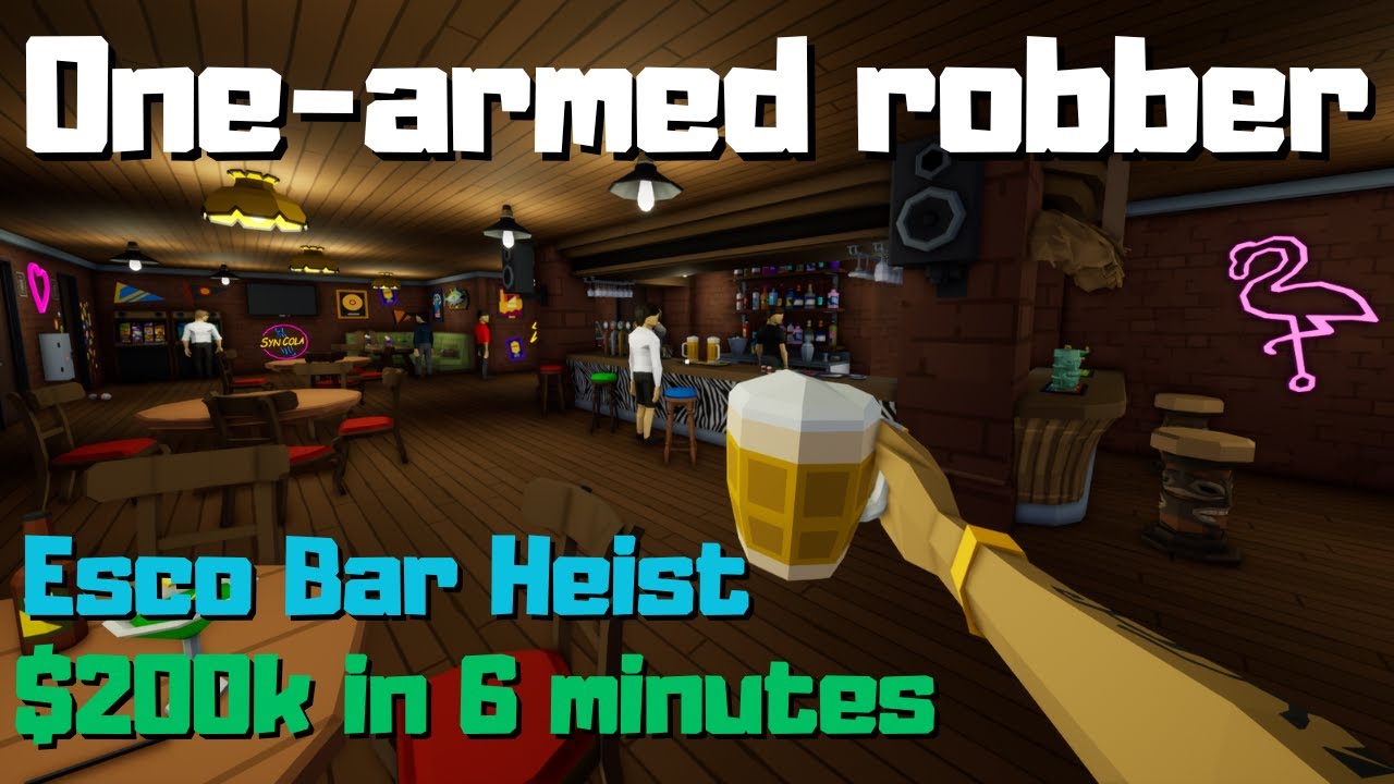 Esco Bar Stealth - $200k In 6 Minutes! | One-armed robber