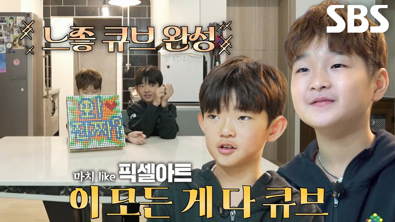 ‘큐브 천재 형제’ 손에서 탄생한 픽셀아트 작품!