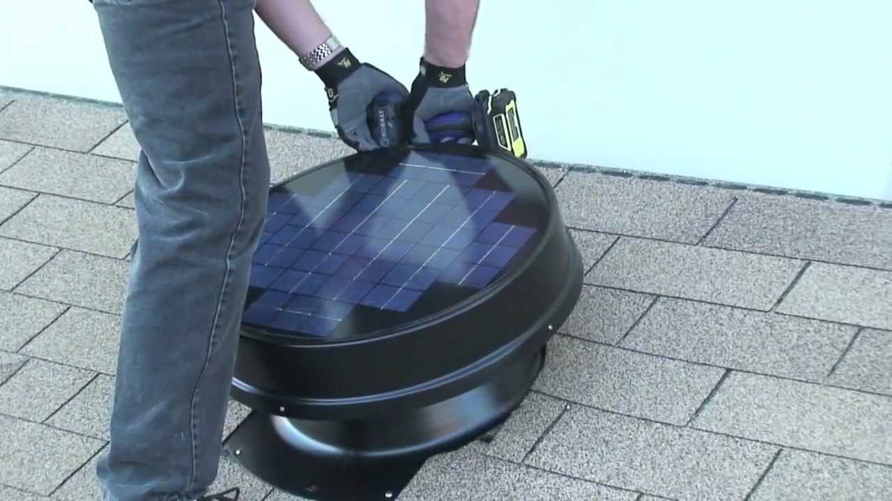 How to Install Solar Attic Fan DIY - Yellowblue Eco Tech