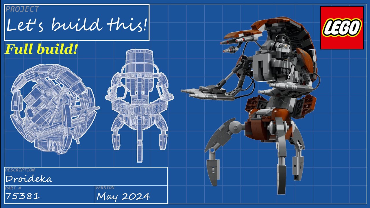Let's build this live! - LEGO Star Wars - 75381 Droideka - Full build