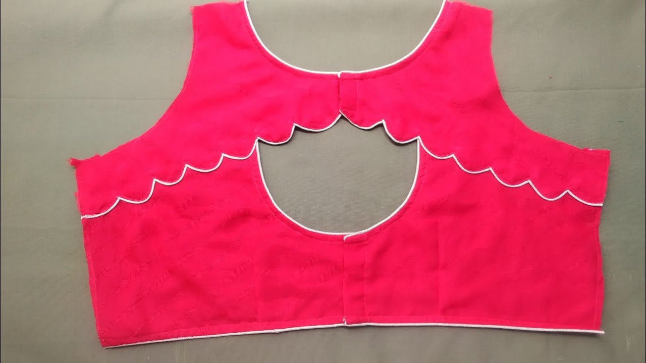 Boat neck blouse back neck design cutting and stitching in telugu||friendly fashions telugu