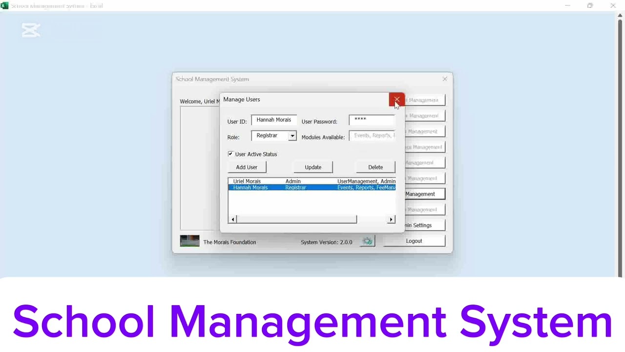 Smart School Management with Excel | Admin, Reports, Automation!