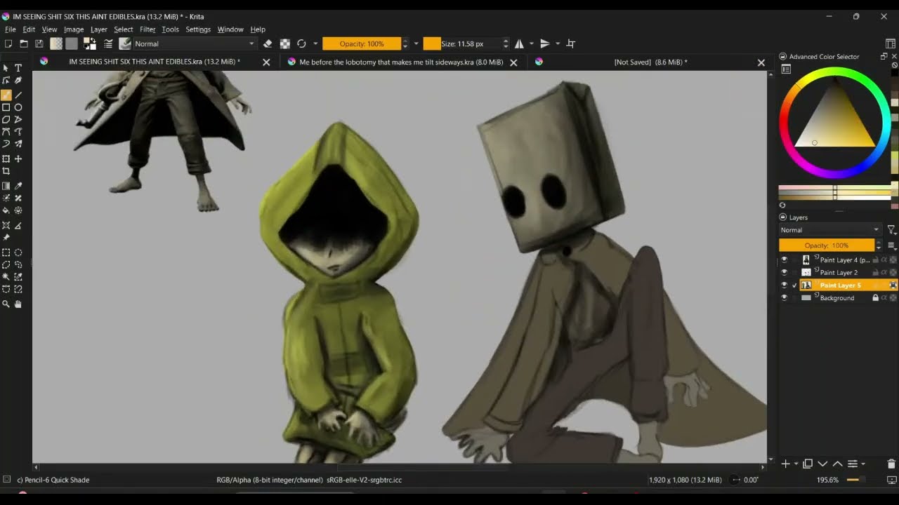 Mono and Six Speedpaint