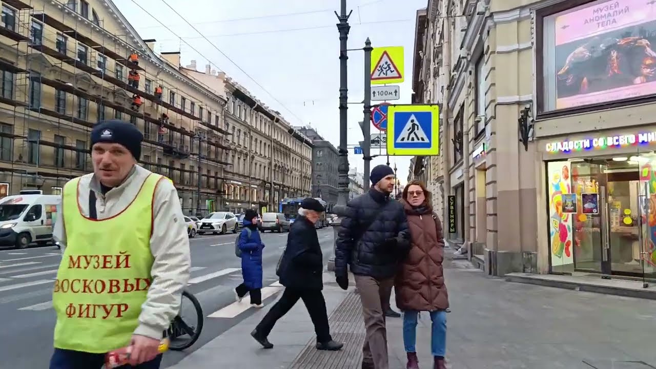 Пешеходная прогулка по Санкт-Петербургу | Спокойное путешествие по историческим городским улицам