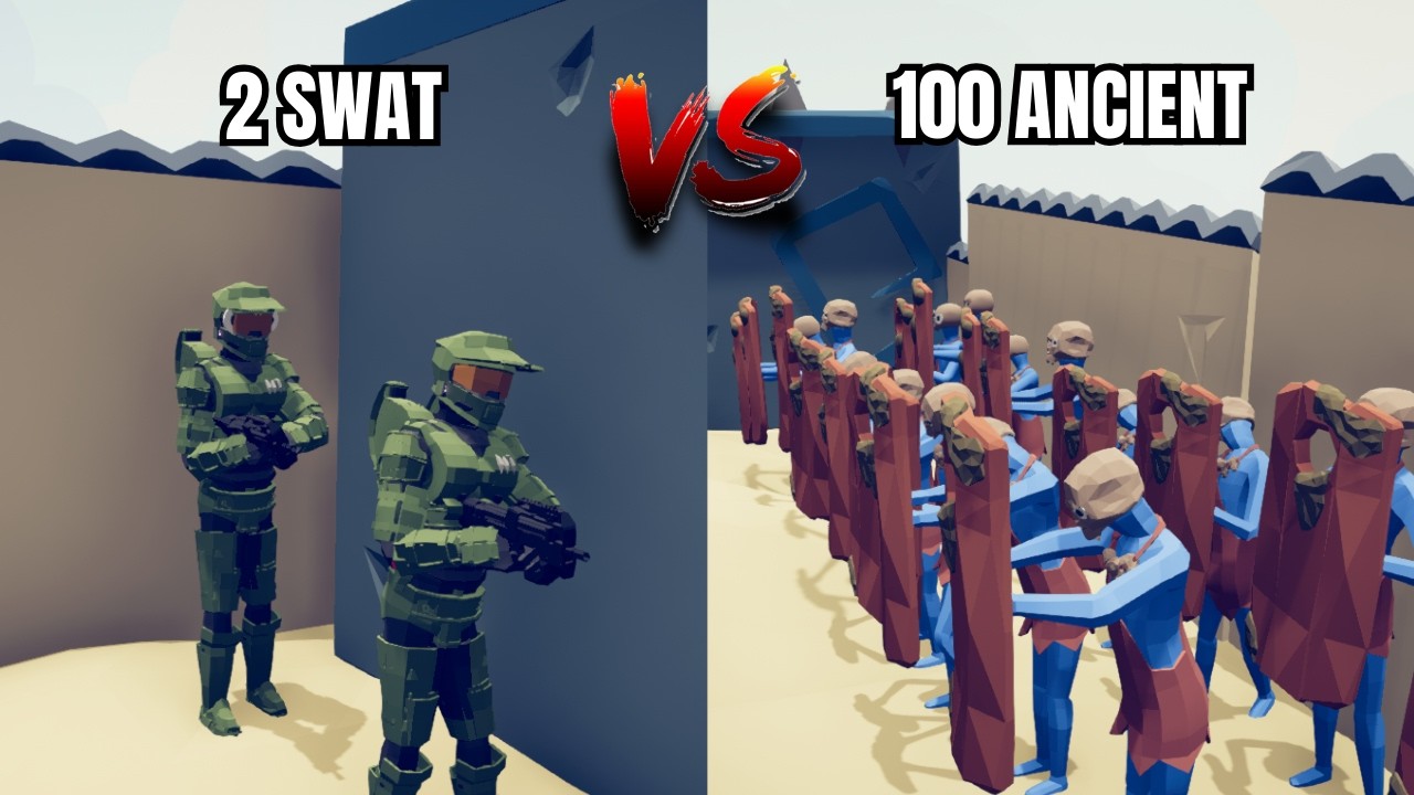 2 SWAT vs 1000 ANCIENTS - Totally Accurate Battle Simulator