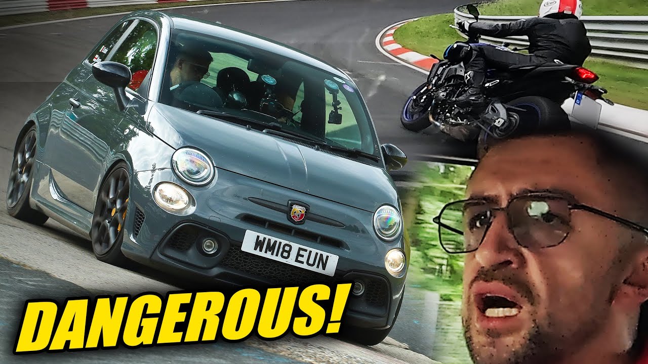 CRAZY BIKER x Abarth 595 Competizione! // Nürburgring