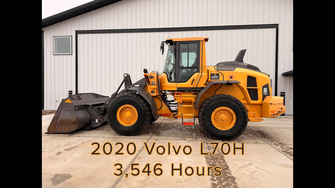 FOR SALE - 2020 Volvo L70H Wheel Loader 3,546 hours - February 10, 2026