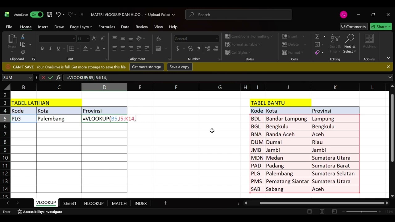 MATERI VLOOKUP DAN HLOOKUP I KELAS 8 INFORMATIKA