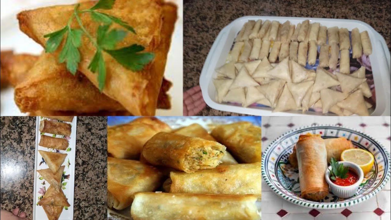 بريوات بالدجاج و الشعرية الصينية ساهلين بمذاق رائع وحشوة لذيذه مع شرح مبسط Briouat maroccan