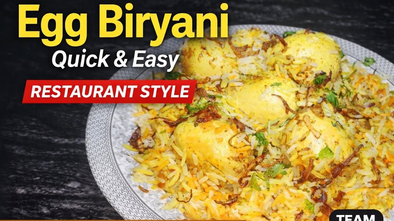 Egg Biryani Quick & Easy😍 | Restaurant Style Anda Dum Biryani Recipe 😋| Team SSS 