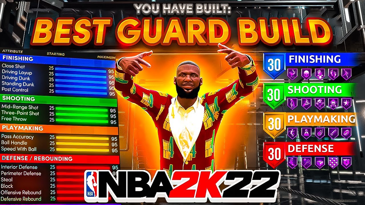 BEST GUARD BUILD IN NBA 2K22! NEW DEMIGOD SLASHING PLAYMAKER BUILD IN NBA 2K22! Best Build 2k22