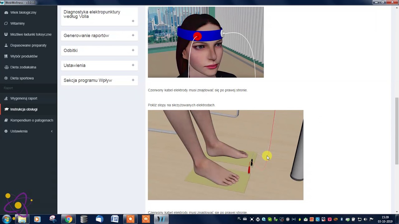 Przedstawienie oprogramowania WebWellness w trybie Life Expert Profi