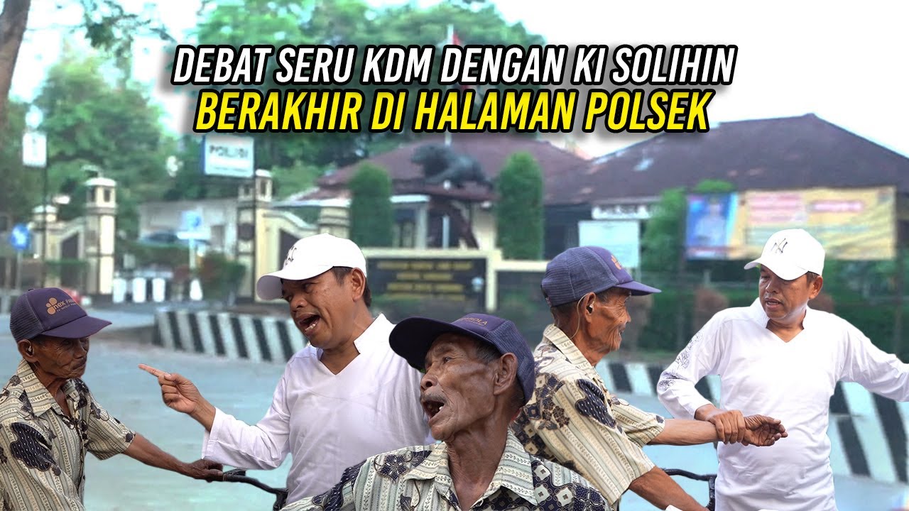 SERU DAN LUCU PERDEBATAN KDM DENGAN KI SOLIHIN YANG HOBI NYETRUM IKAN | BERAKHIR DI HALAMAN POLSEK