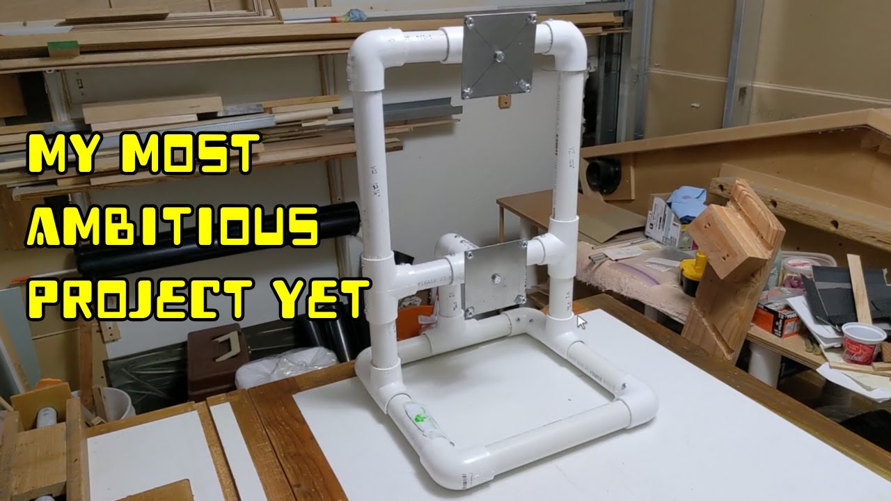 PVC Monitor Stand - Stacked Dual Landscape (DURABLE AND STURDY)