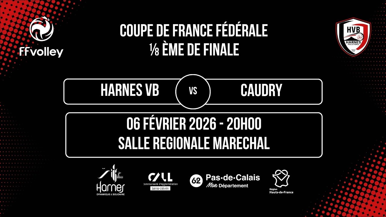 Harnes VB / Caudry (🏐🇫🇷 CDF Fédérale 25/26 1/8ème)