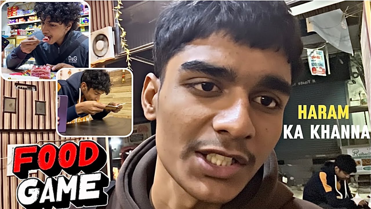 FOOD GAME VLOG ￼ Haram ka Khanna 👌
