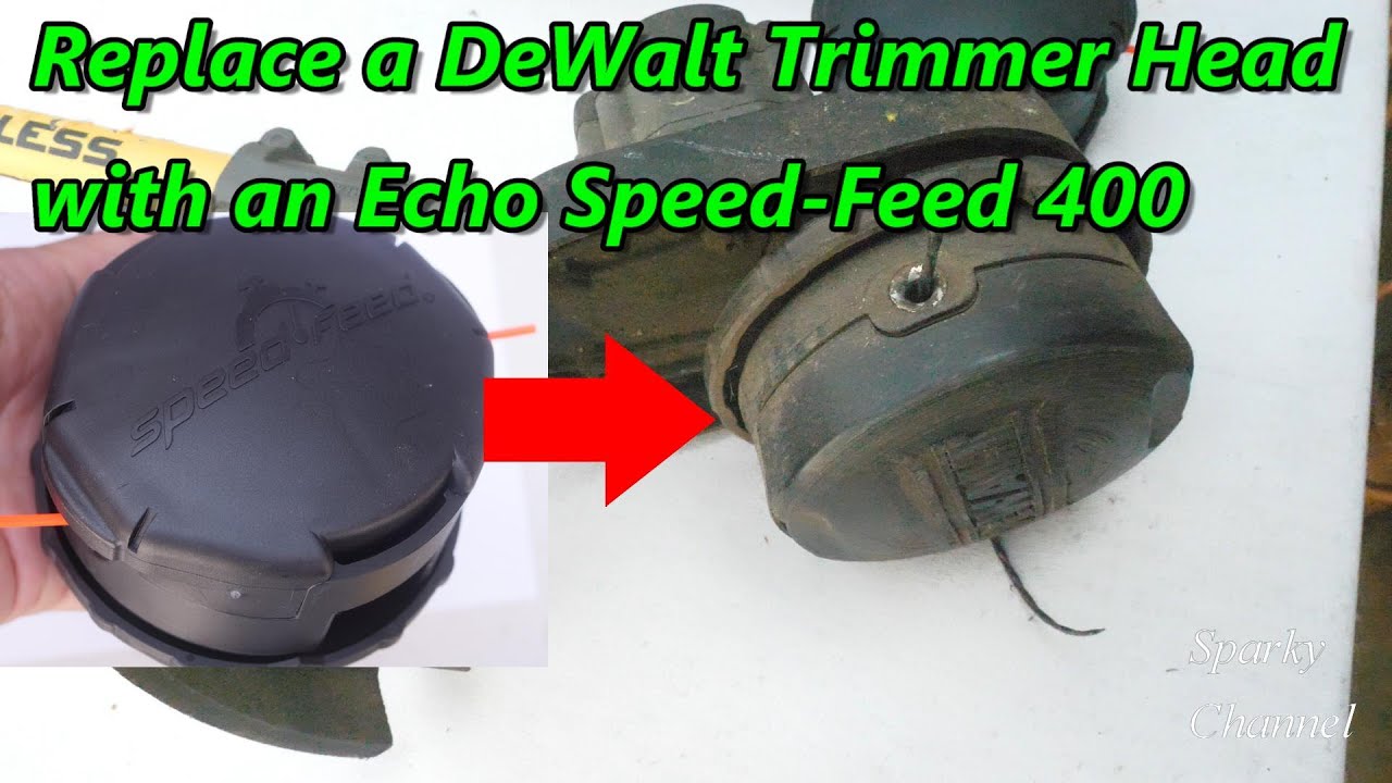 Replace a DeWalt 60V Max Trimmer Head with an Echo Speed-Feed 400 Trimmer Head
