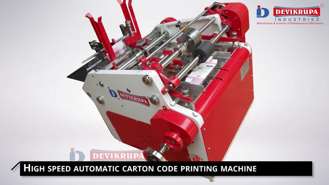 High speed automatic carton code printing machine