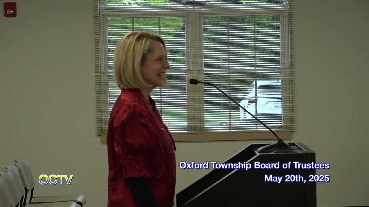 Oxford Township Board of Trustees Special Meeting: May 20th, 2025