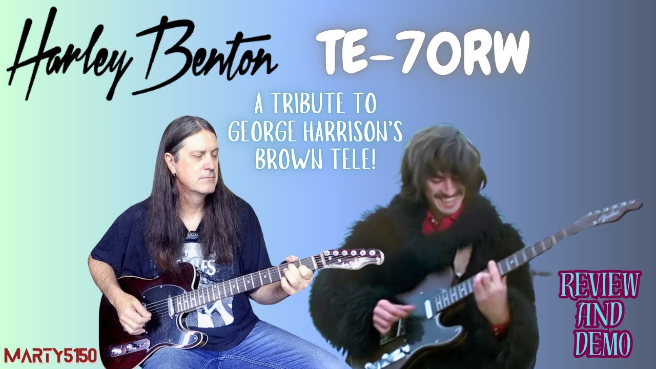 Harley Benton TE-70RW Review And Demo - A Nice Tribute To George Harrison's Brown Telecaster