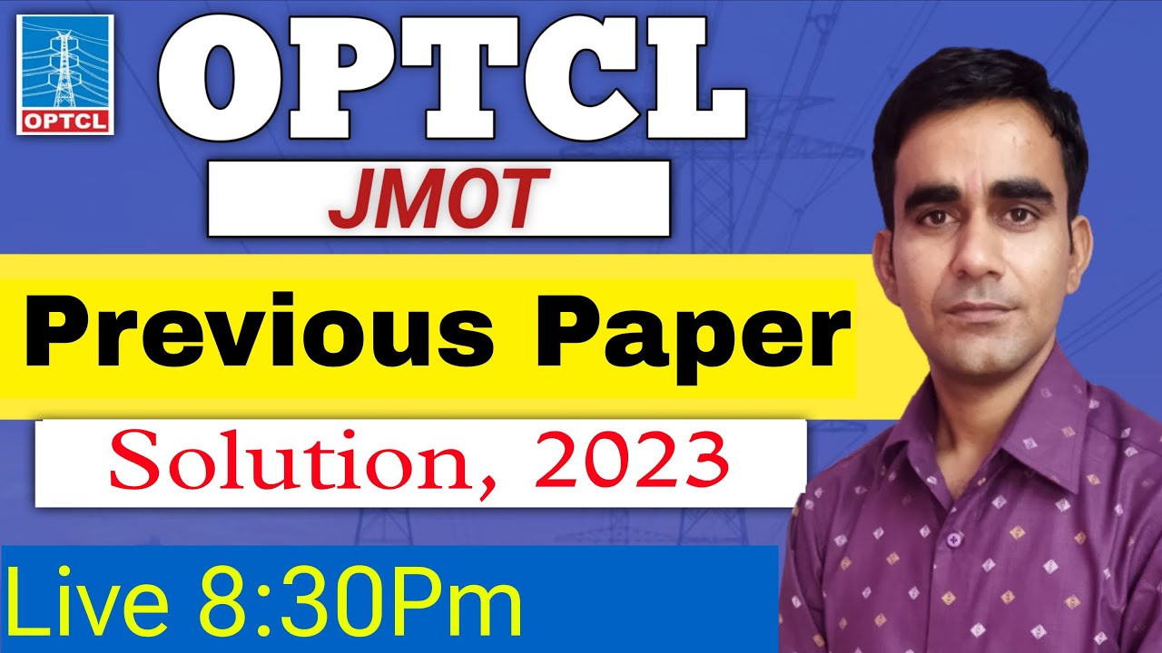 OPTCL JMOT previous paper solution