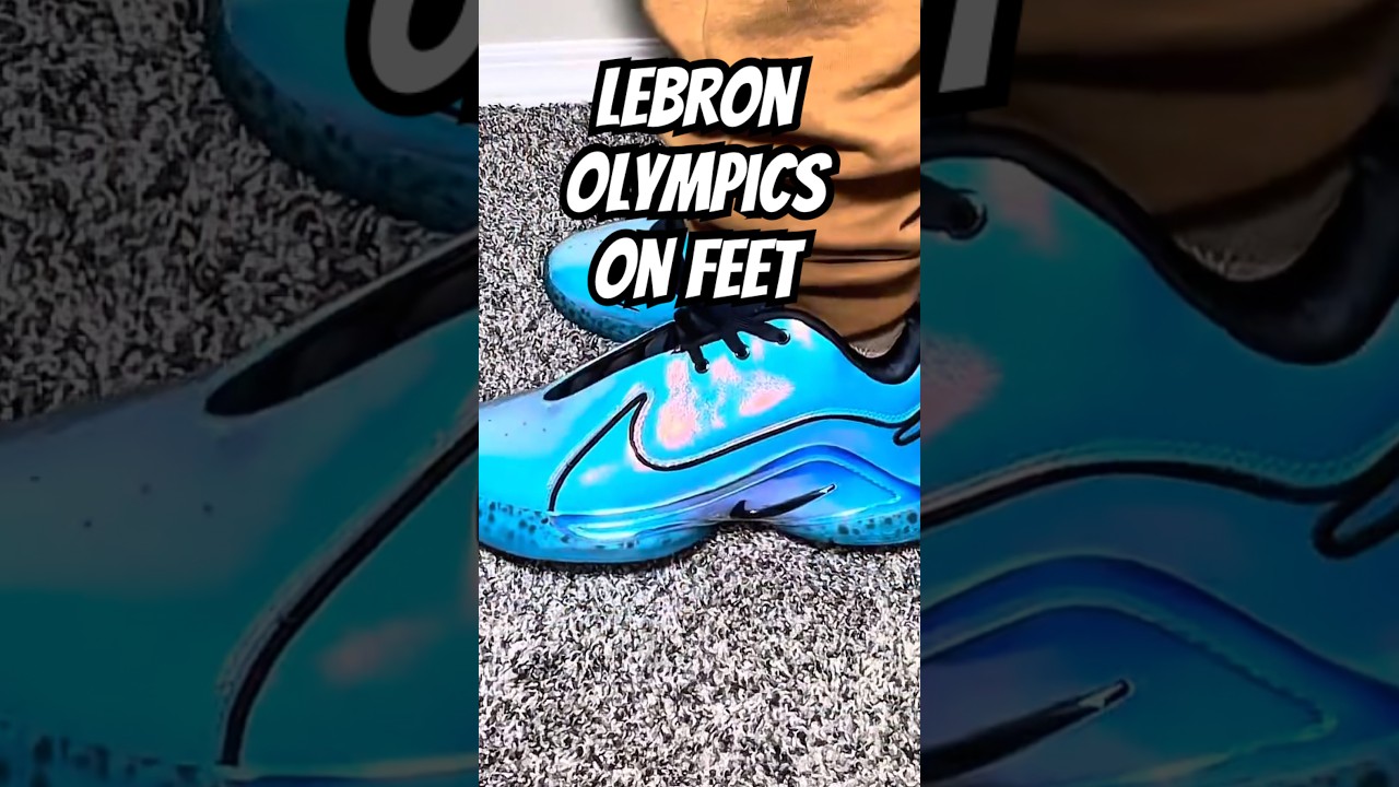 Lebron 22 olympic pack on feet #basketball #nike #sneakers #lebron22 #lebron #kingjames #lebronshoe