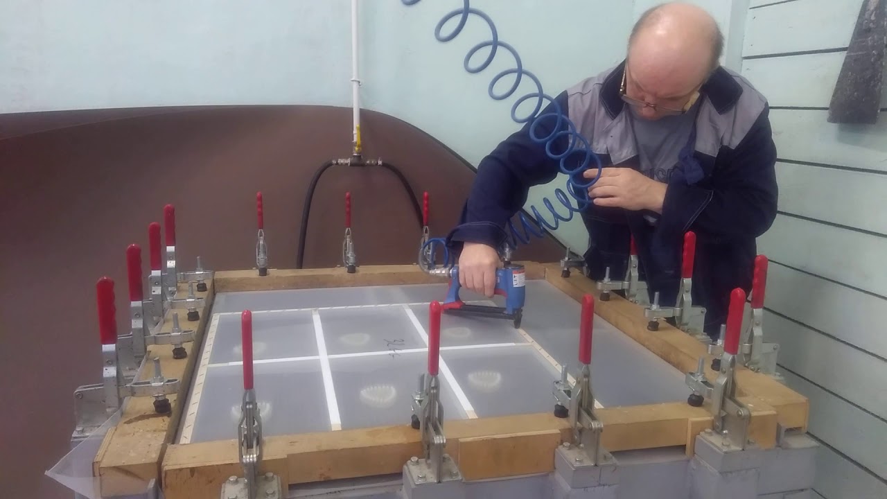 Натяжка сит для мельничного рассева. ЗАО Совокрим.