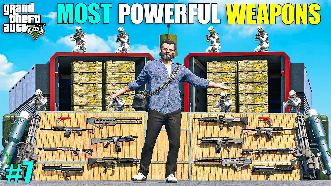 STEALING WORLD'S MOST POWERFUL WEAPONS IN GTA 5 HISTORY! | GTA V GAMEPLAY