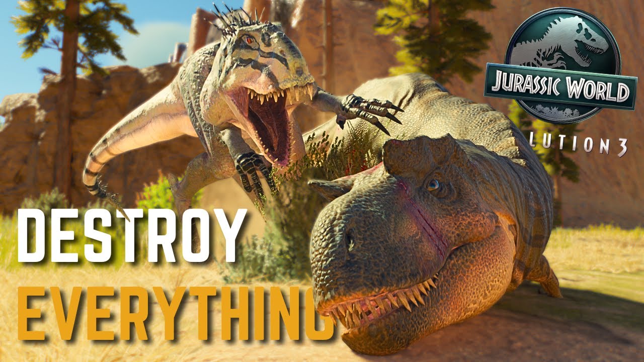 РОЖДЕНИЕ И СМЕРТЬ экосистемы каньона &mdash; Jurassic World Evolution 3