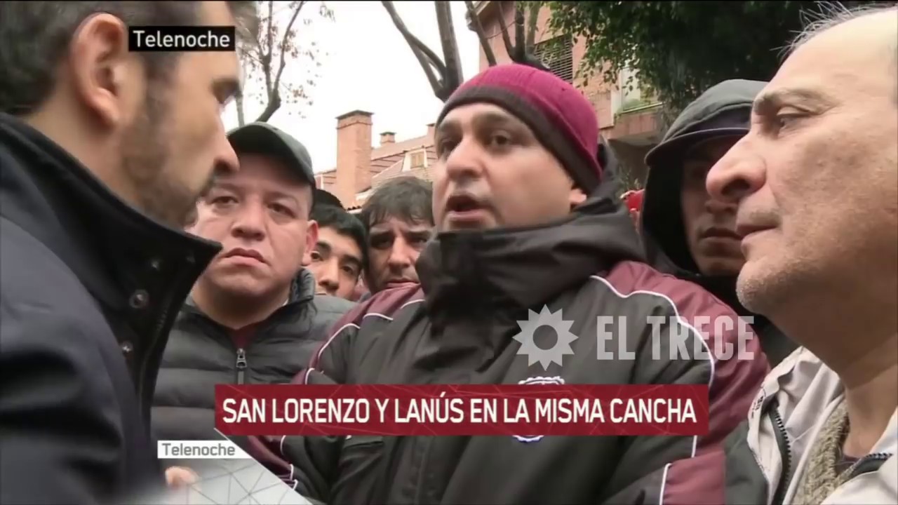 San Lorenzo vs Lanús en River. Informe de Ciccioli para Telenoche.
