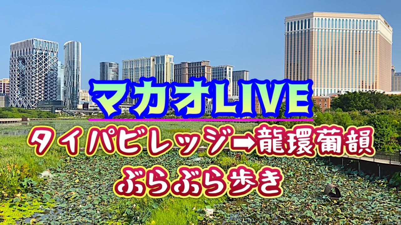 【マカオLIVE】タイパビレッジ→龍環葡韻ぶらぶら歩き