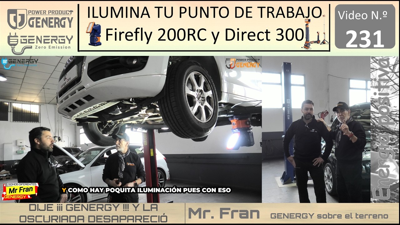 💡Ilumina tu punto de trabajo 🛠️ Prueba REAL del Firefly 200RC y Direct 300 en Garage Car