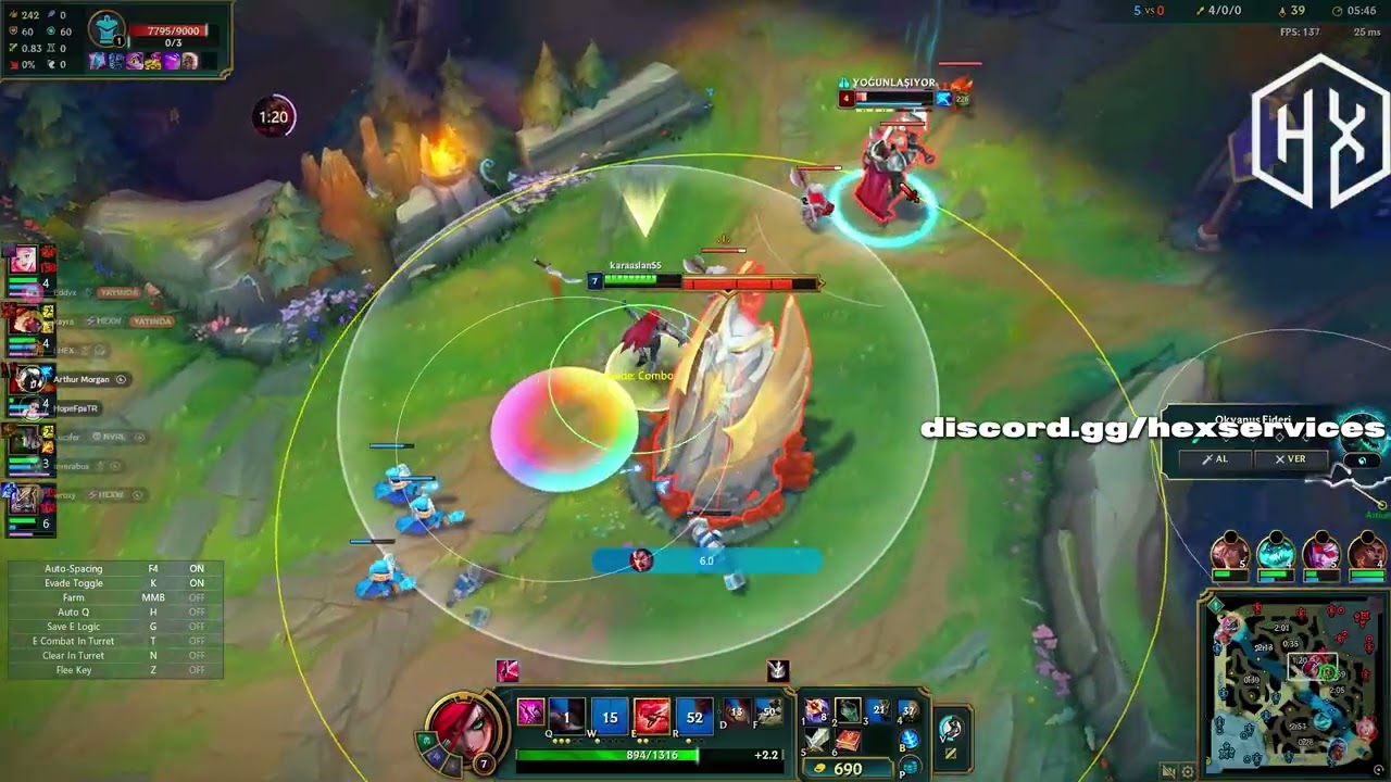 LOL VANGUARD BYPASS HANBOT KATARİNA GAMEPLAY NO BAN