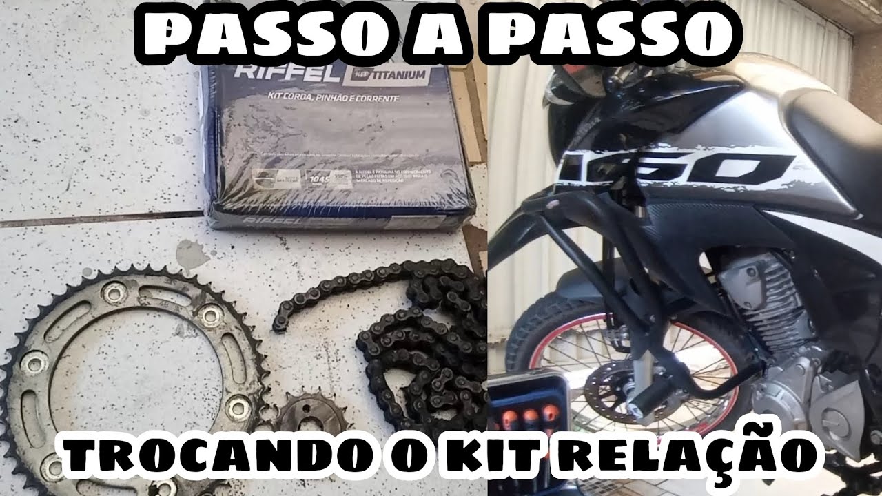Como trocar, passo a passo, o kit relação transmissão da moto Bros.
