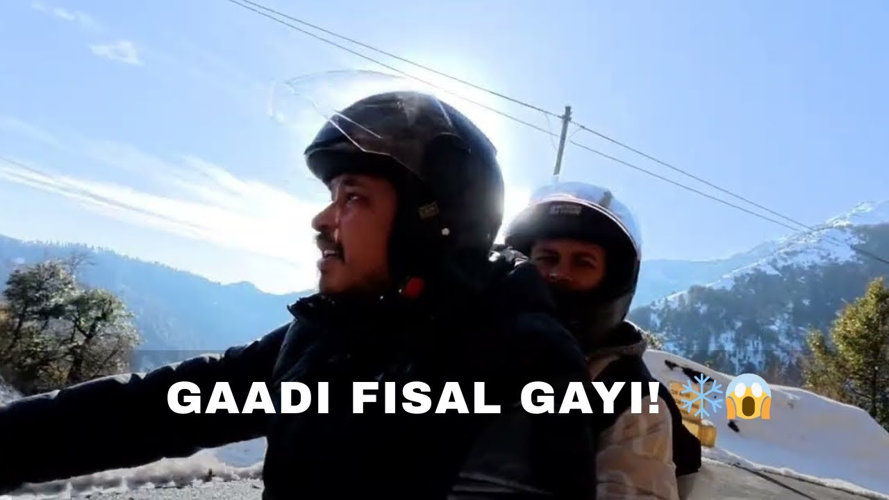 Munsyari After Heavy Snowfall | Gaadi Fisal Gayi | Birthi → Munsyari Journey | Snowy Road Scare ❄️