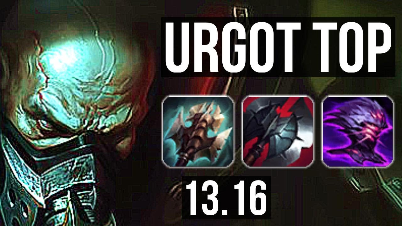 URGOT vs SION (TOP) | 7/1/9, 400+ games | KR Master | 13.16