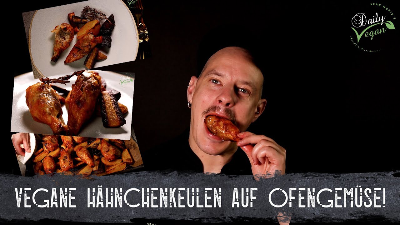 Knusprige vegane Hähnchenkeulen aus dem Ofen