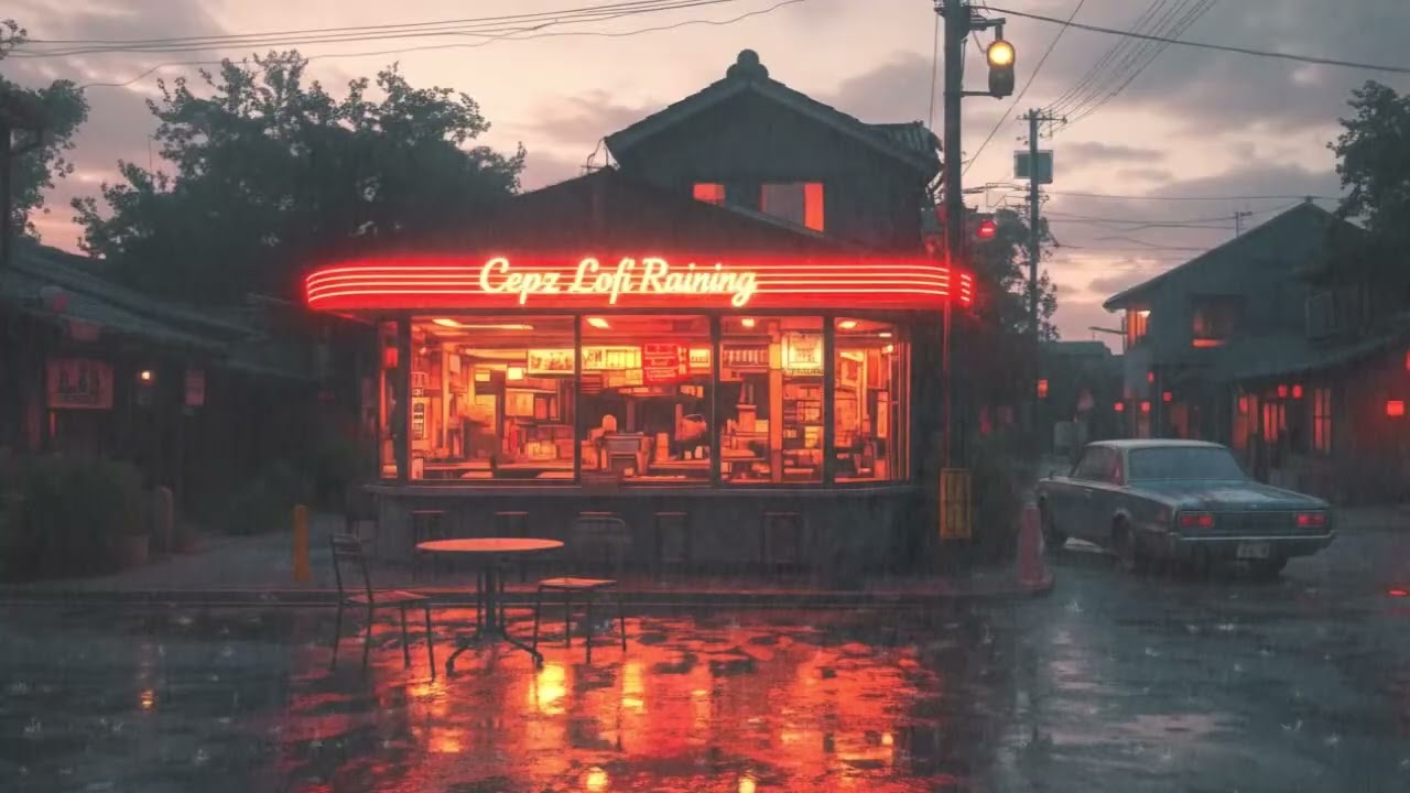 Japanese Rainy Night ☔ Chill Lofi for Stress Relief After Long Day