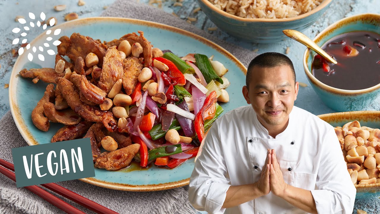 Kung Pao mit knusprigen Austernpilzen 😋🌶