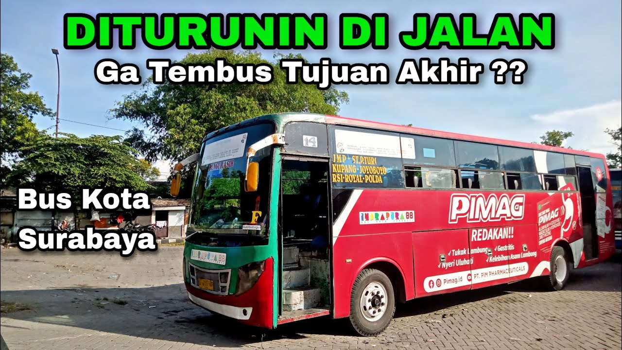 KACAU❗Ga Sampai Tujuan, Malah Ngoper Penumpang Sembarangan!! Trip Naik Bus Kota Surabaya
