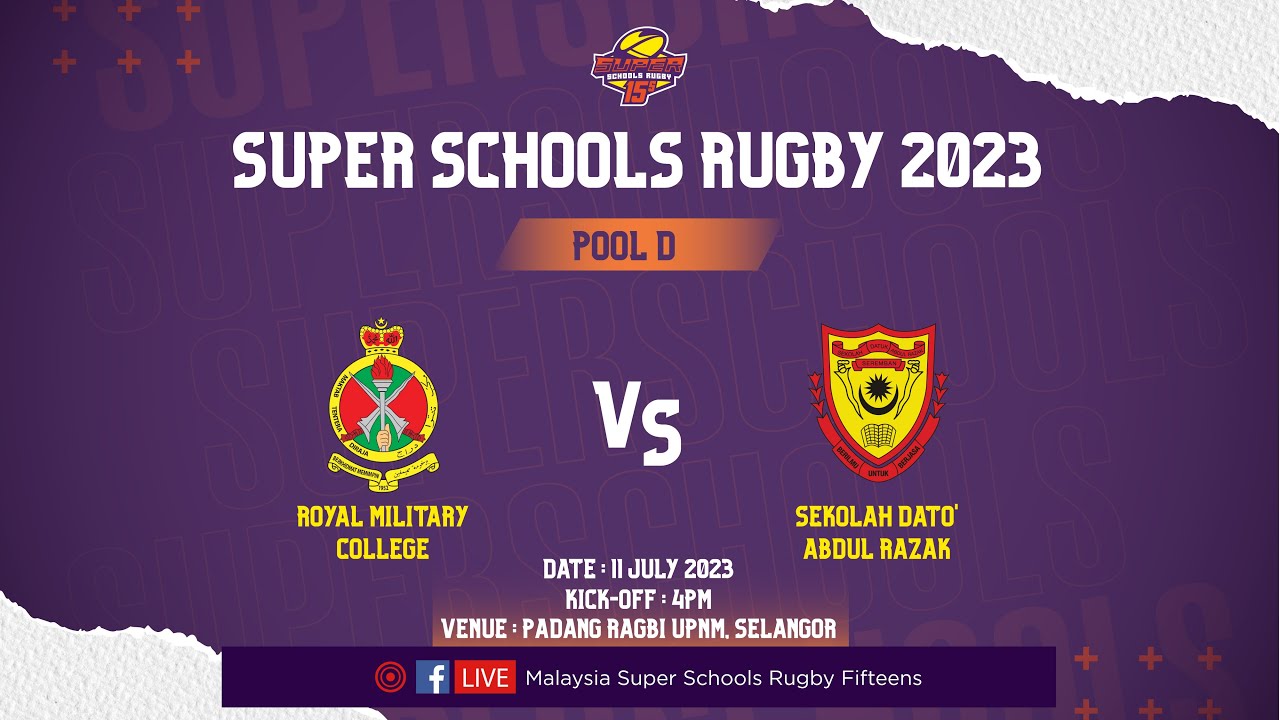 Royal Military College (RMC) vs Sekolah Dato Abdul Razak (SDAR) | 24 - 5 #SSR23