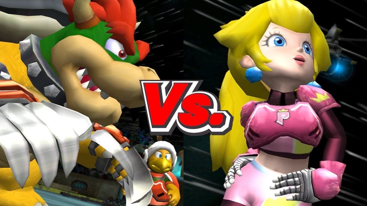 Mario Strikers Charged - Bowser Vs. Peach