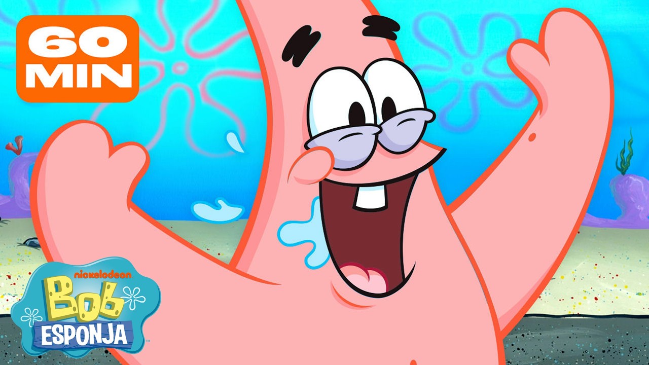 Bob Esponja | ¡1 hora con Patricio Estrella! ⭐ | Bob Esponja en Español