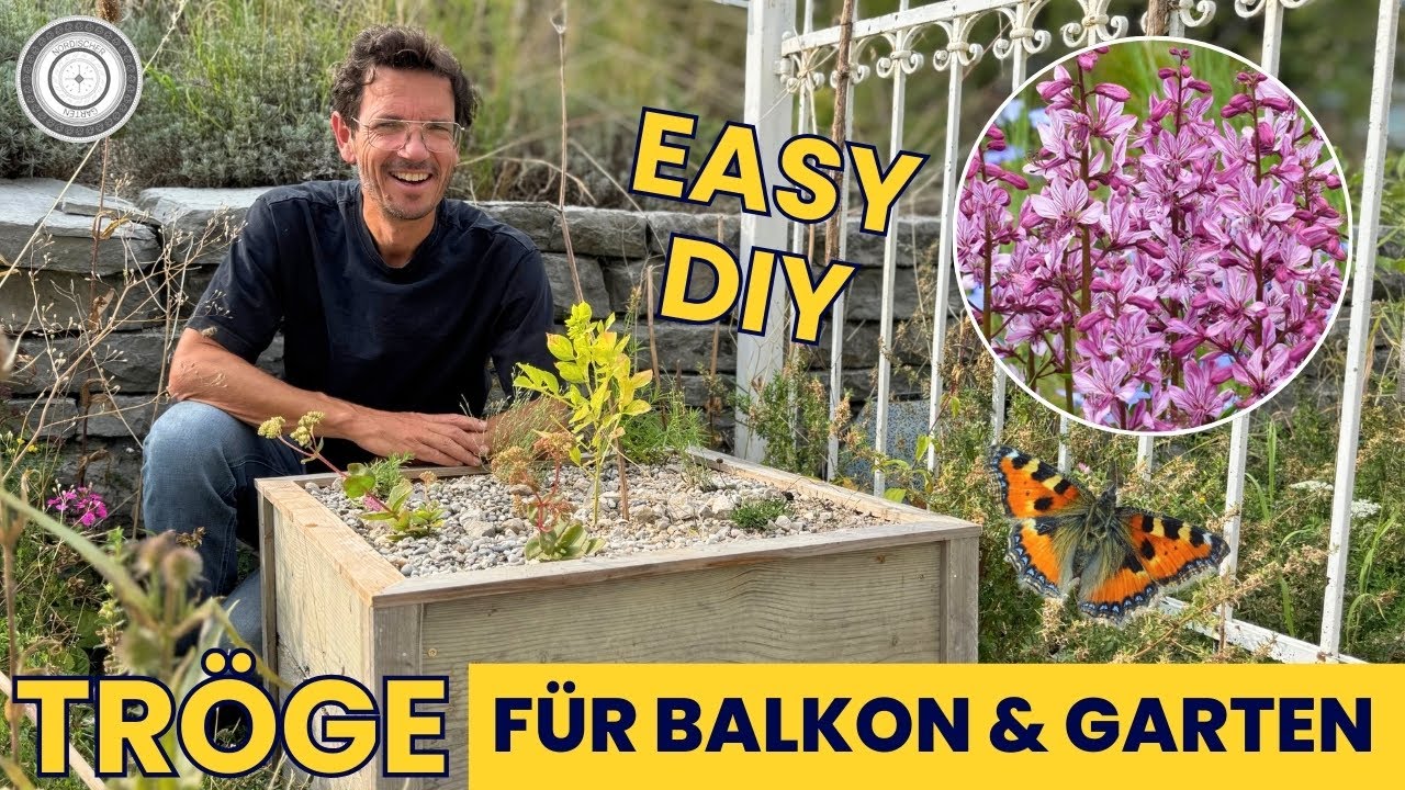 Selber bauen! - LANGLEBIGER TROG - für Biene Hummel Schmetterling