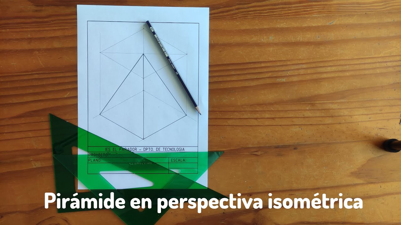 piramide en isometrica