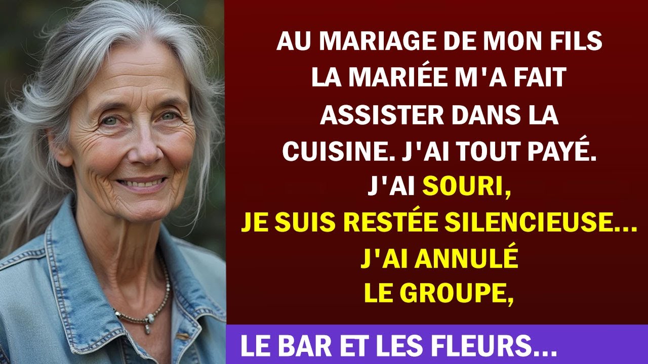 Au mariage de mon fils, la mariée m’humilie dans la cuisine – J’annule tout en silence !