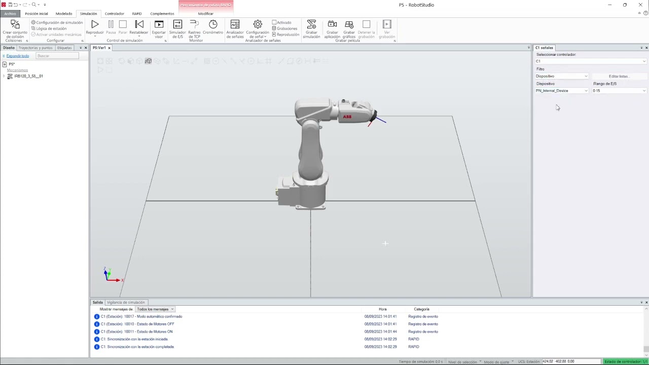 RobotStudio2023: entradas y salidas digitales |  | UPV