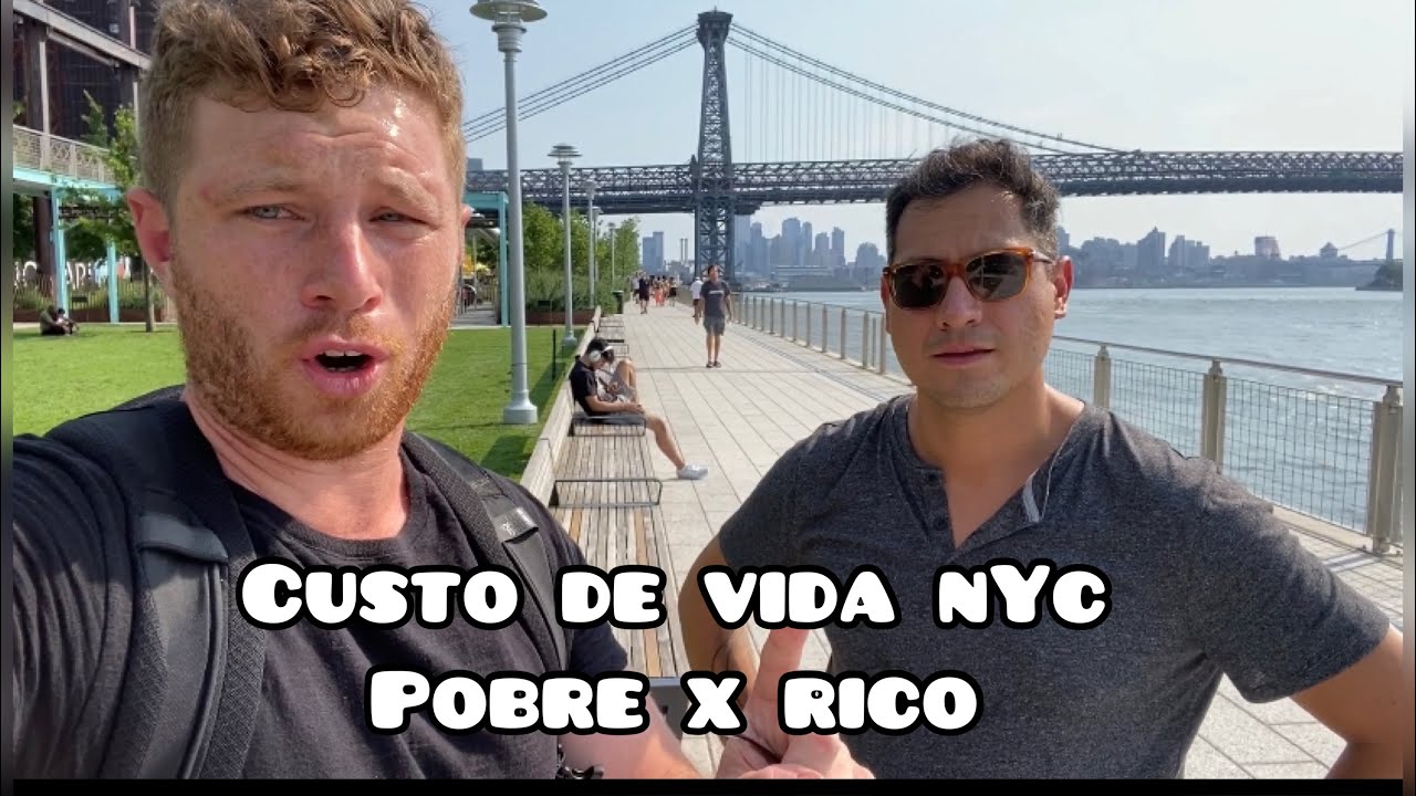 CUSTO de VIDA em NOVA IORQUE (RICO X POBRE) a realidade