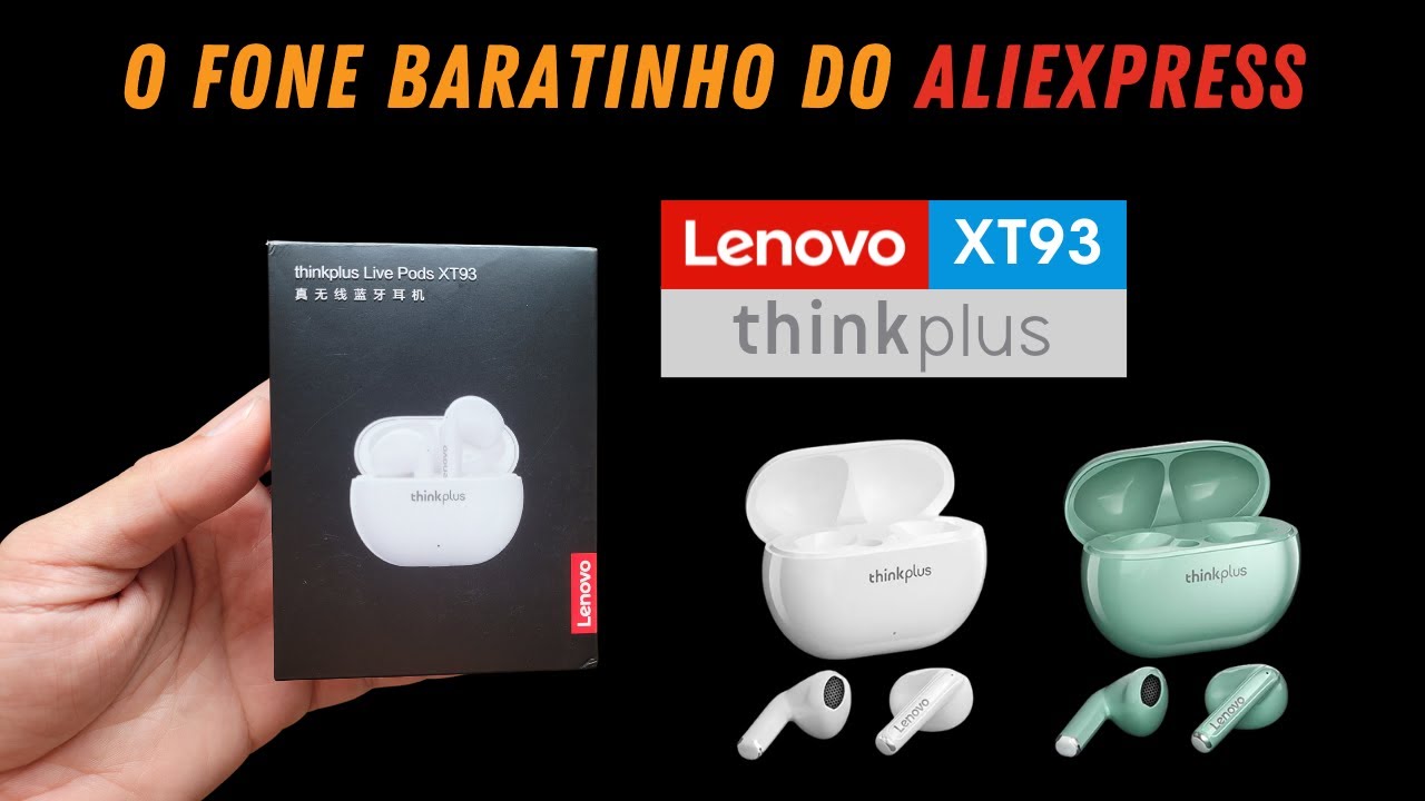 Fones Bluetooth Lenovo thinkplus Live Pods XT93! Ótimo custo-benefício!