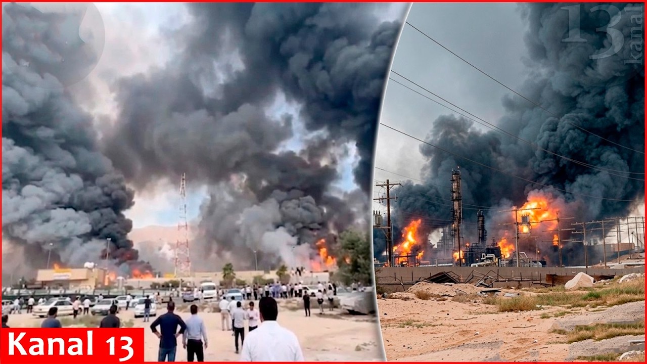 İsrail İranın cənubundakı nəhəng qaz yatağını PARTLADILDI: Dəhşətli yanğın baş verib